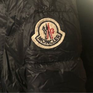 Men’s Moncler navy puffer coat
